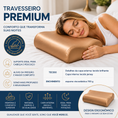 Travesseiro de espuma viscoelástica