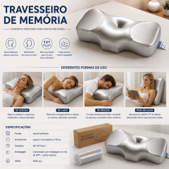 Travesseiro de espuma viscoelástica