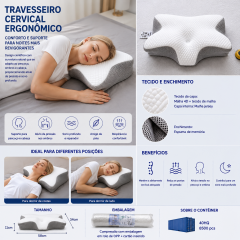 Travesseiro de espuma viscoelástica