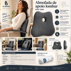Almofada de apoio lombar