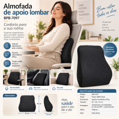 Almofada de apoio lombar