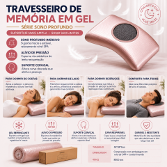 Travesseiro de espuma viscoelástica