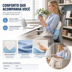Almofada de apoio lombar