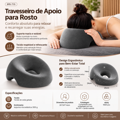 Travesseiro facial