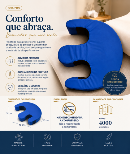 Travesseiro para pernas