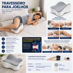 Travesseiro para pernas