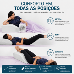 Travesseiro cunha de espuma viscoelástica