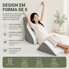 Travesseiro cunha de espuma viscoelástica