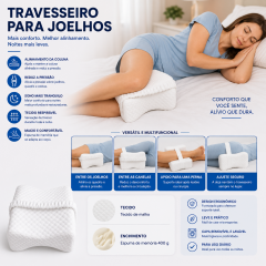Travesseiro para pernas