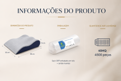 Travesseiro para pernas