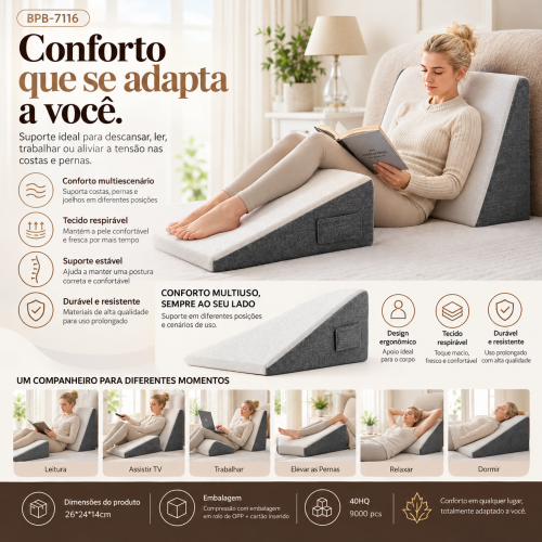 Travesseiro triangular
