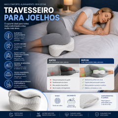 Travesseiro para pernas