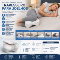 Travesseiro para pernas