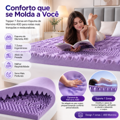 Topper de espuma viscoelástica de 5 cm