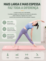 Tapete de ioga dobrável em 3 partes