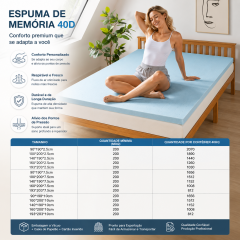 Topper de espuma viscoelástica de 5 cm