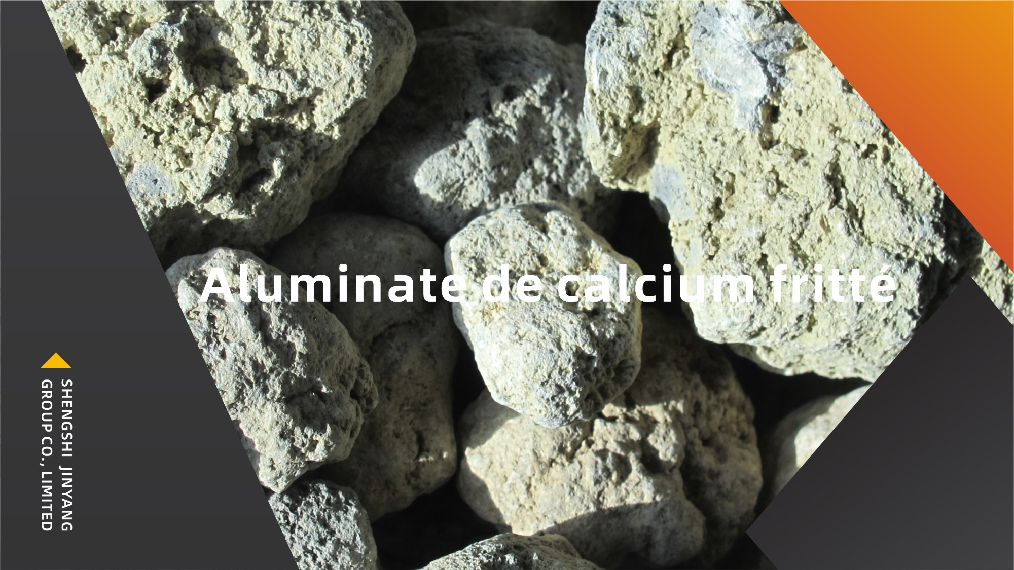 Aluminate de calcium fritté