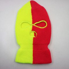 Special Design Clashing Colorful Colors Two Tone 3 Hole Ski Mask Balaclava | Sewingman