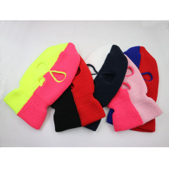 Special Design Clashing Colorful Colors Two Tone 3 Hole Ski Mask Balaclava | Sewingman