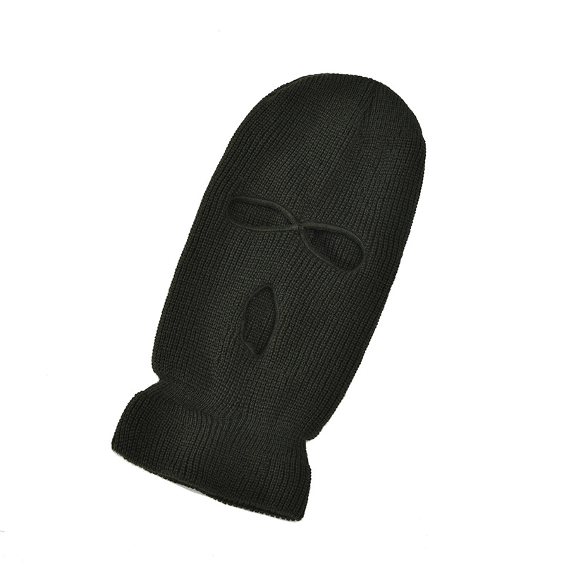 Fashion Plain Knitted Face Mask Cheap 3 Hole Balaclavas Wholesale Ski Maks | Sewingman