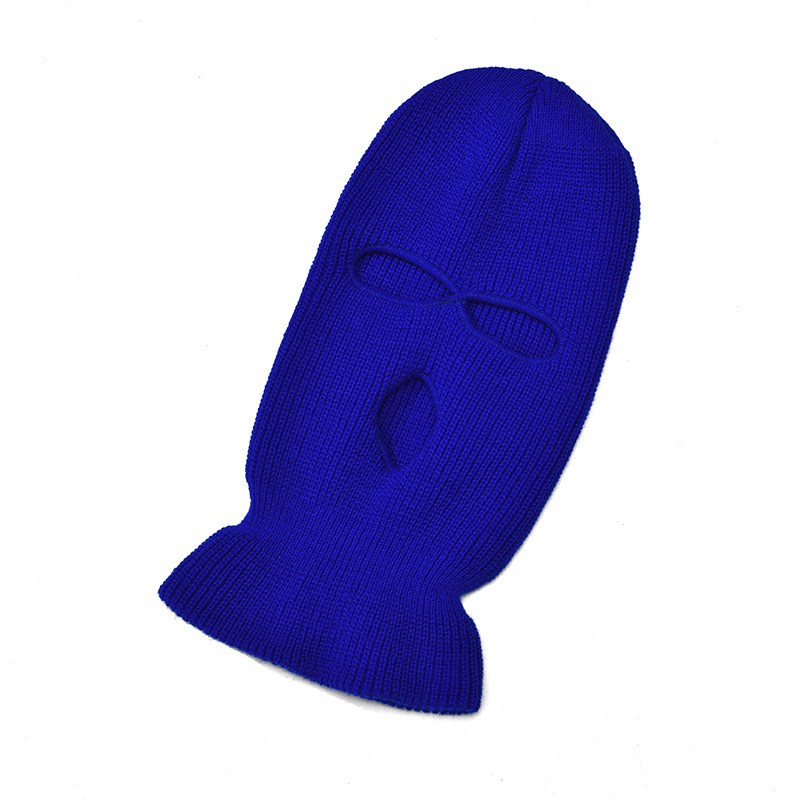 Fashion Plain Knitted Face Mask Cheap 3 Hole Balaclavas Wholesale Ski Maks | Sewingman