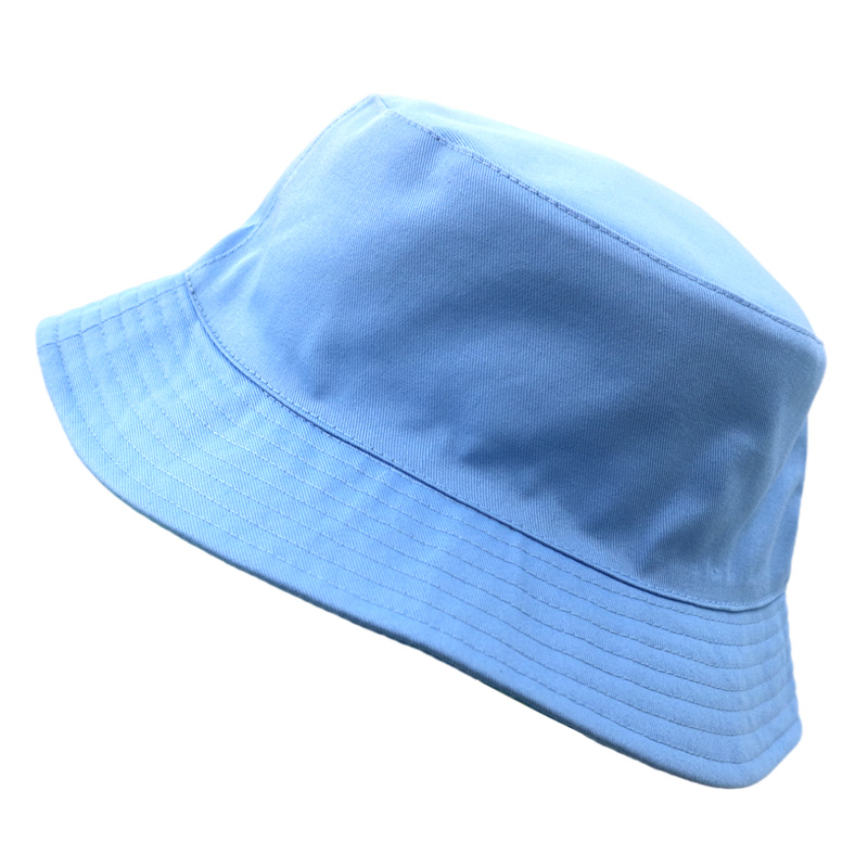 Double Sided Cotton Plain Fisherman Bucket Outdoor Reversible Satin Sun Shade Fishing Hat | Sewingman