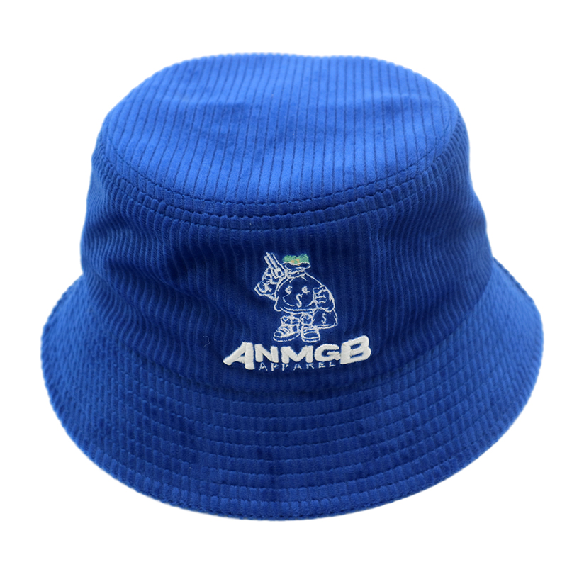 Custom Logo Embroidered Daily Cotton Corduroy Fitted Sun Protection Bucket Hat | Sewingman