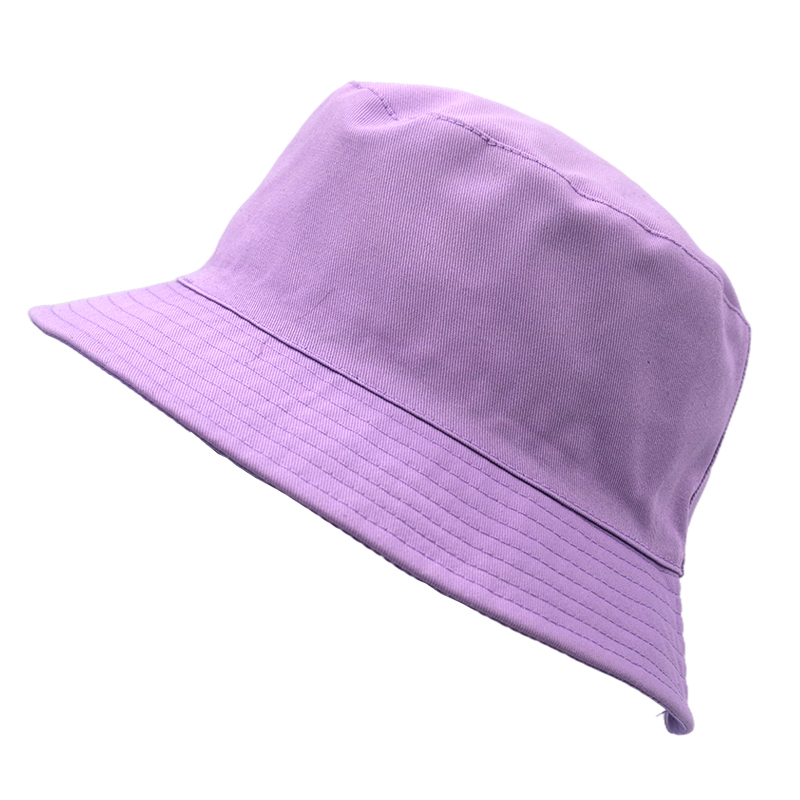Double Sided Cotton Plain Fisherman Bucket Outdoor Reversible Satin Sun Shade Fishing Hat | Sewingman