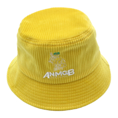 Custom Logo Embroidered Daily Cotton Corduroy Fitted Sun Protection Bucket Hat | Sewingman