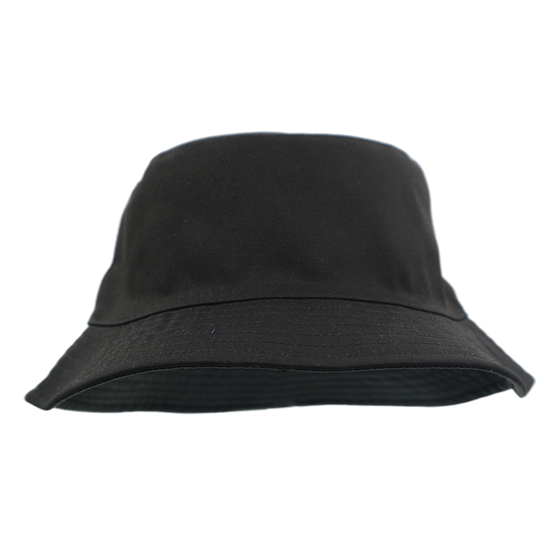 Double Sided Cotton Plain Fisherman Bucket Outdoor Reversible Satin Sun Shade Fishing Hat | Sewingman