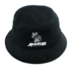 Custom Logo Embroidered Daily Cotton Corduroy Fitted Sun Protection Bucket Hat | Sewingman