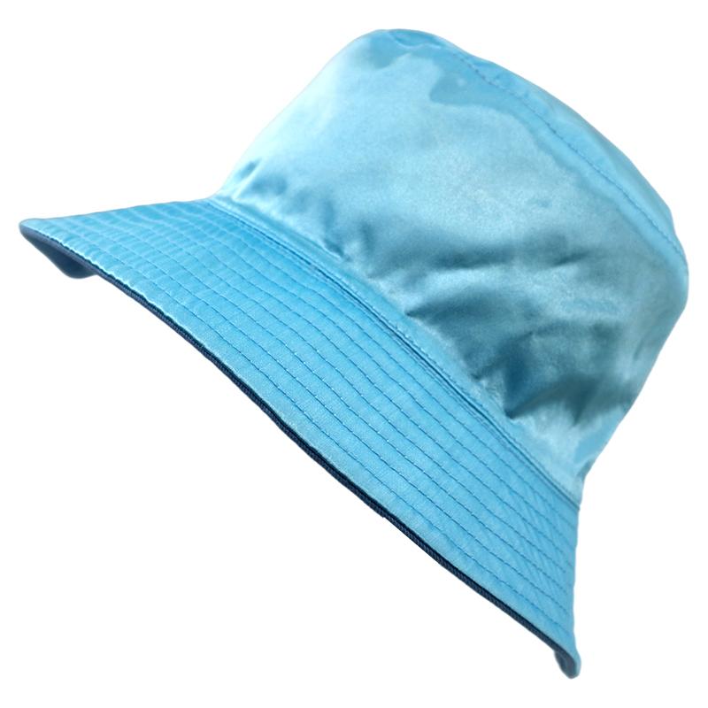 Double Sided Cotton Plain Fisherman Bucket Outdoor Reversible Satin Sun Shade Fishing Hat | Sewingman