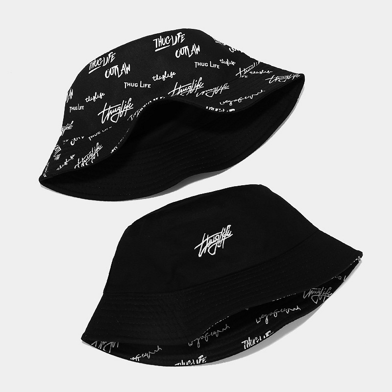 Wholesale Reversible Printed and Embroidered Cotton Double Side Bucket Fisherman Hat With Custom Logo | Sewingman