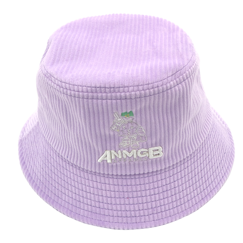 Custom Logo Embroidered Daily Cotton Corduroy Fitted Sun Protection Bucket Hat | Sewingman