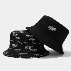 Wholesale Reversible Printed and Embroidered Cotton Double Side Bucket Fisherman Hat With Custom Logo | Sewingman