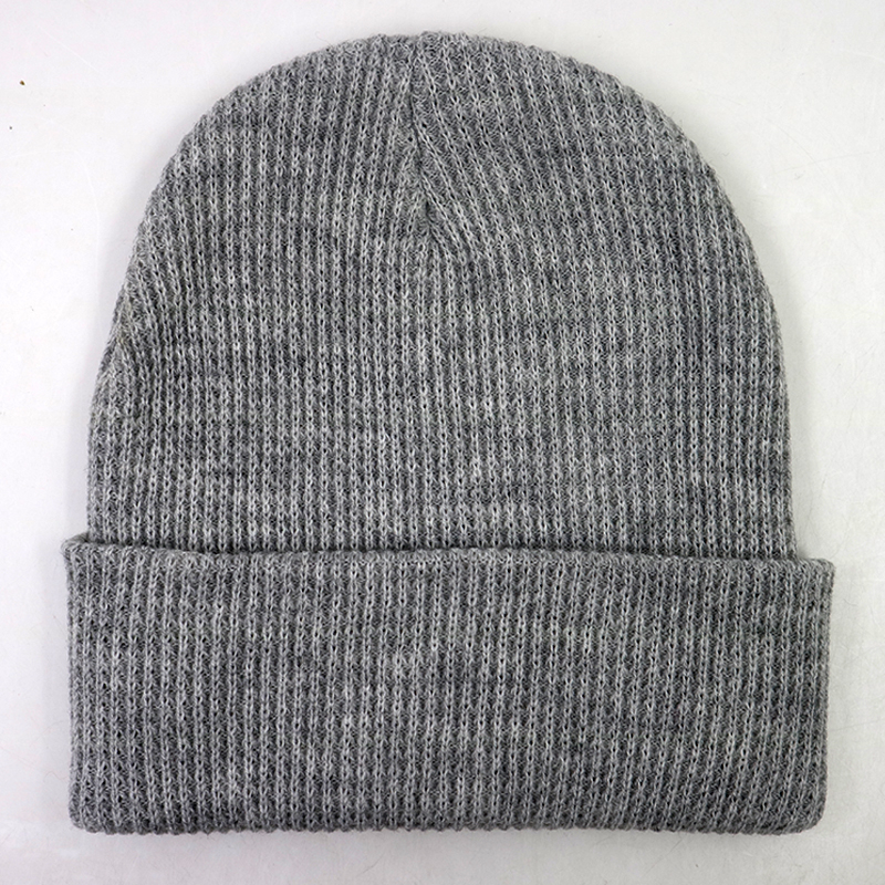 Wholesale Soft Blend Slouchy Cuff Ski Cap Skull Knitted Beanie Custom Warm Blank Winter Hat | Sewingman