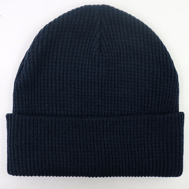 Wholesale Soft Blend Slouchy Cuff Ski Cap Skull Knitted Beanie Custom Warm Blank Winter Hat | Sewingman