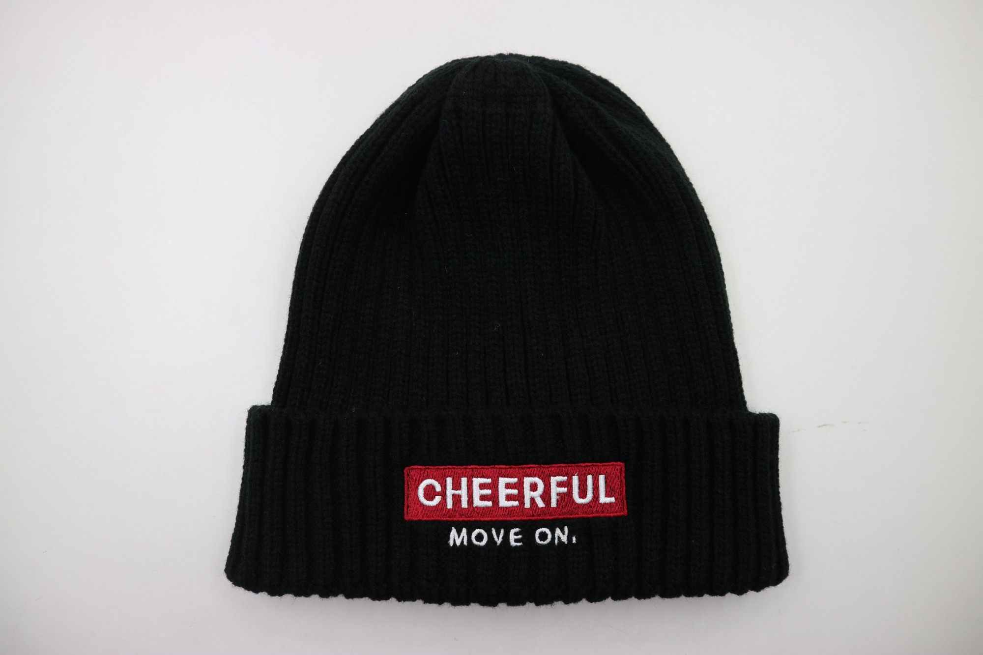 Promotional Custom Ribbed Knitted Embroidered Beanie High Quality Acrylic Hats Unisex for Men and Women | Sewingman