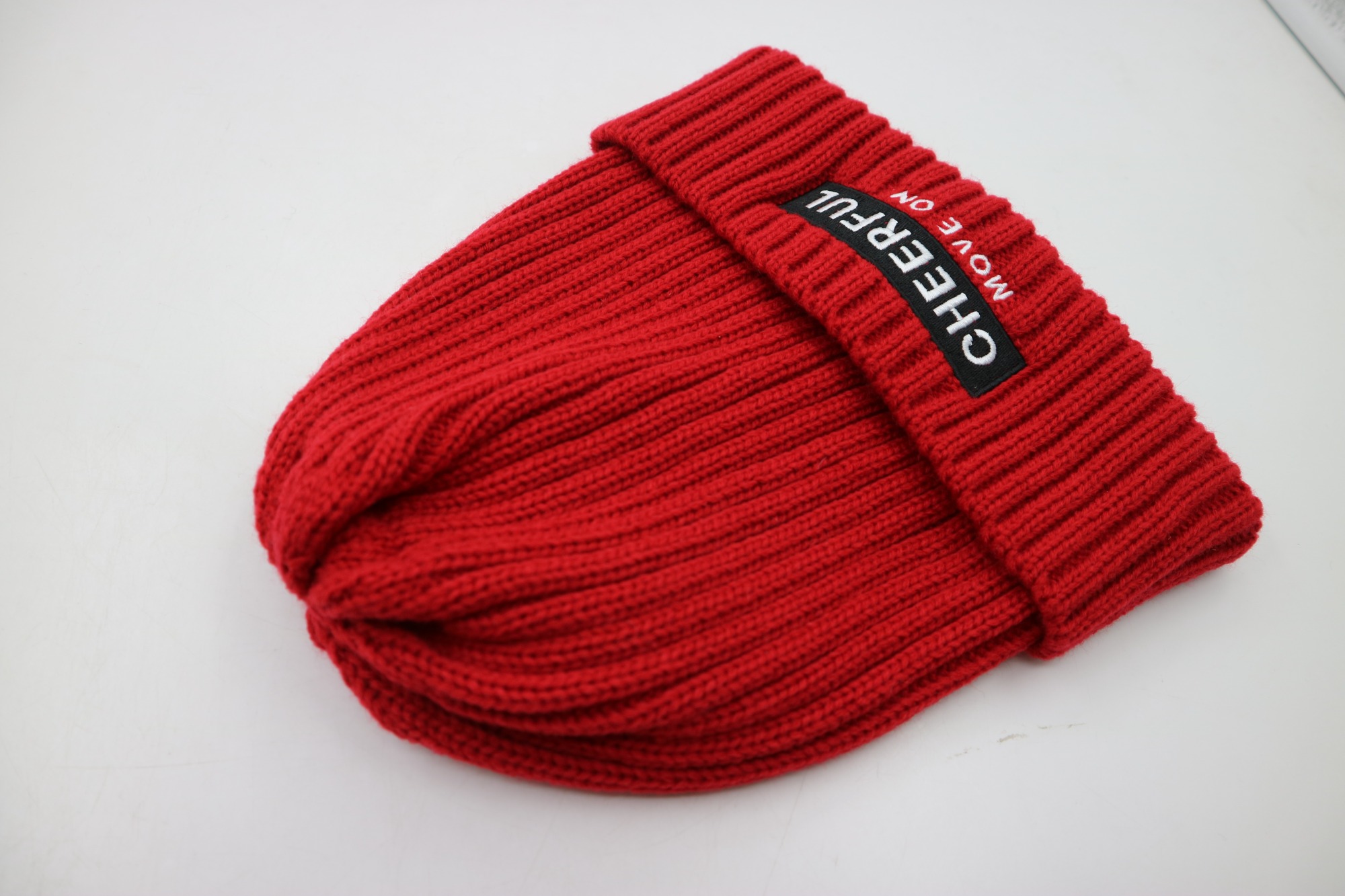 Promotional Custom Ribbed Knitted Embroidered Beanie High Quality Acrylic Hats Unisex for Men and Women | Sewingman