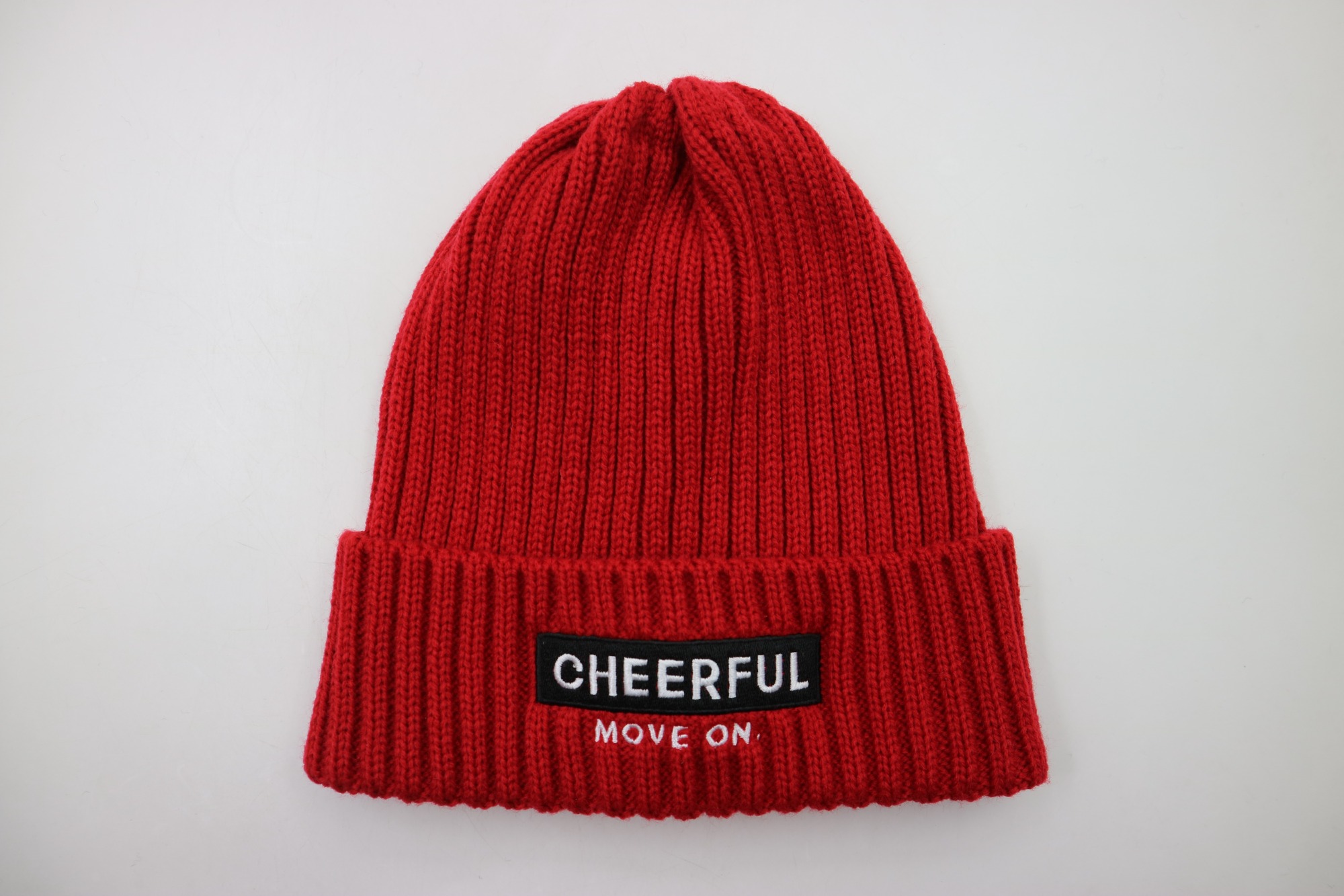 Promotional Custom Ribbed Knitted Embroidered Beanie High Quality Acrylic Hats Unisex for Men and Women | Sewingman