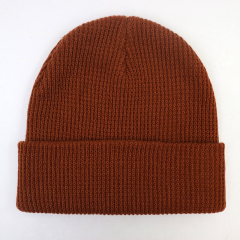 Wholesale Soft Blend Slouchy Cuff Ski Cap Skull Knitted Beanie Custom Warm Blank Winter Hat | Sewingman
