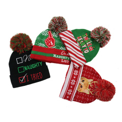 OEM/ODM Factory Sale Fashion New Products Customized Pet Patterns Knitted Christmas Hats for Adults | Sewingman