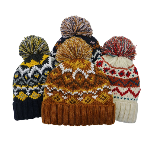 Factory Wholesale Cold Winter Warm Beanie Jacquard Hat For Women | Sewingman