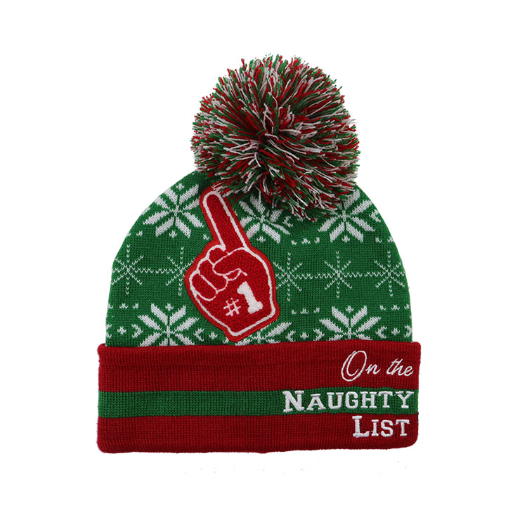 OEM/ODM Factory Sale Fashion New Products Customized Pet Patterns Knitted Christmas Hats for Adults | Sewingman