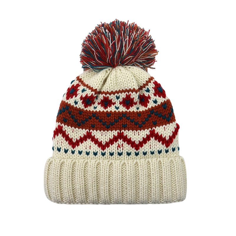 Factory Wholesale Cold Winter Warm Beanie Jacquard Hat For Women | Sewingman