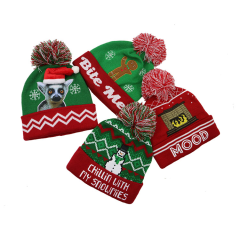 Wholesale High Quality Customized LED Christmas Hats With Lights | Sewingman