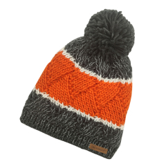 Contrast Color pompom Beanie