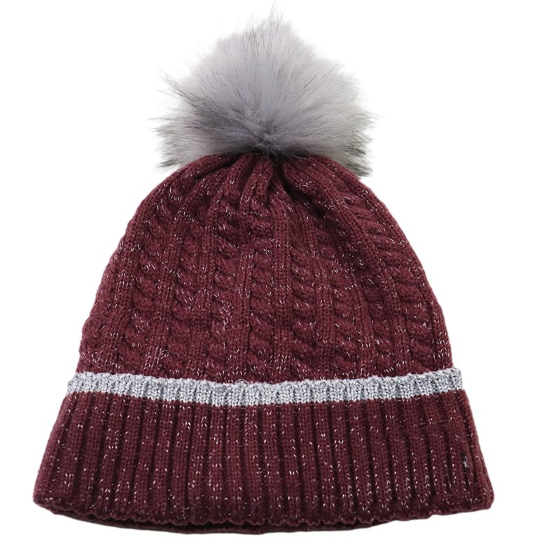 Lurex Pom Beanie For Women