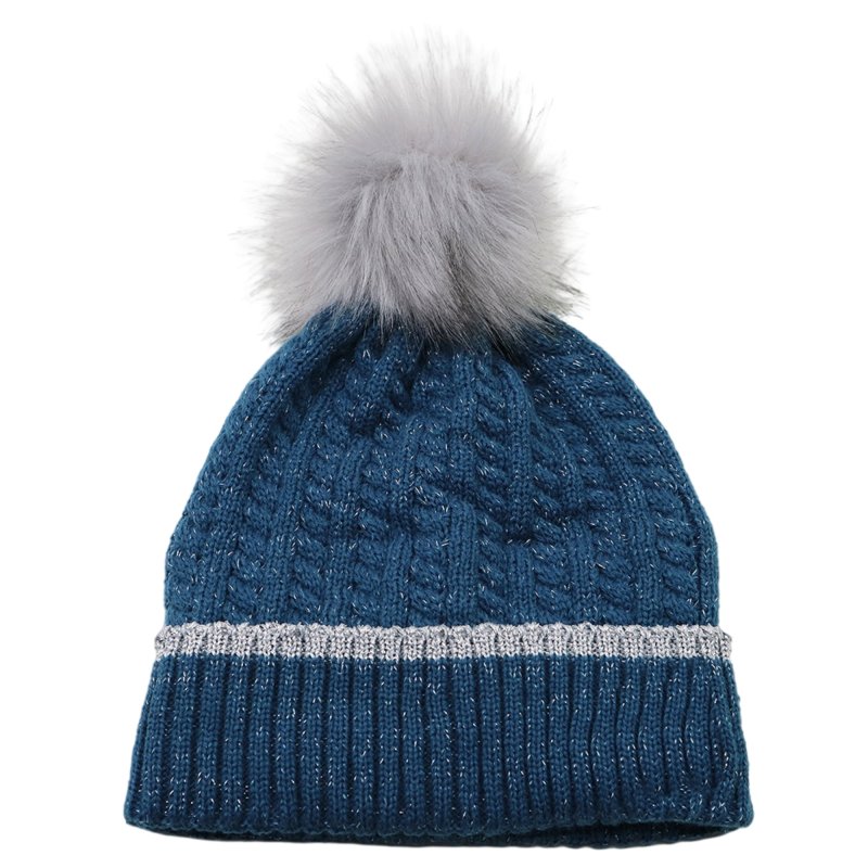 Lurex Pom Beanie For Women