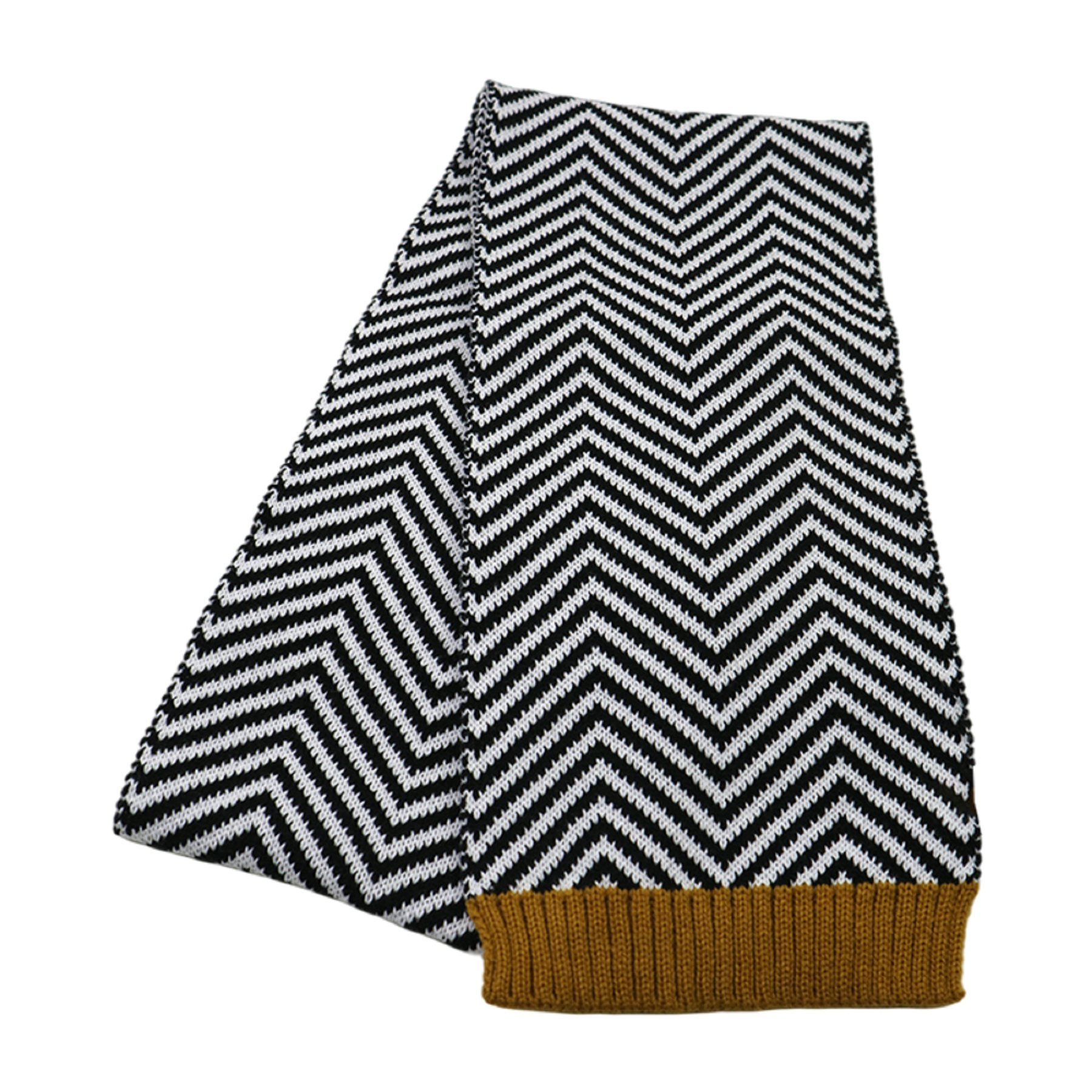 Herringbone Knitted Beanie And Scarf Set